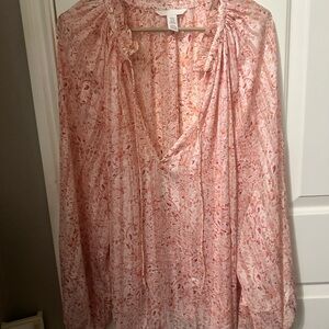 H&M Pink Floral Blouse